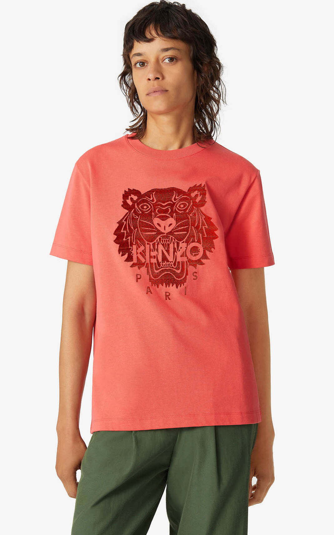 Kenzo Loose Tiger Ženska Majice Rdeča SI-1351257